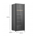 CBC233BG CHIQ 233 L Glass Door with Black Frame Beverage Fridge 